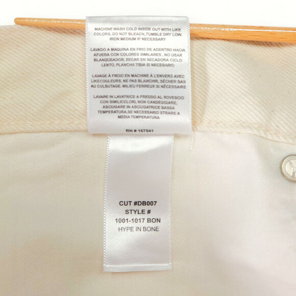 Daily Blue Adriano Goldschmied Hype Button Fly Crop Jeans Bull Denim NWT 28x25 - Picture 11 of 14